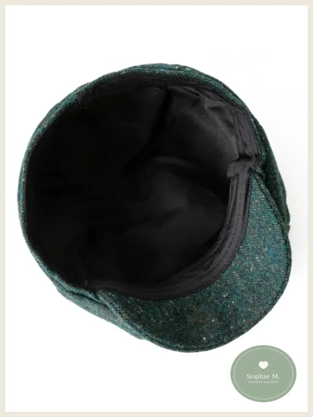 Kids Boys Vintage Newsboy Cap Wool Blend Tweed Flat Cabbie Hat